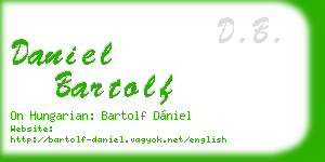 daniel bartolf business card